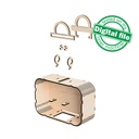 DXF, SVG files for laser cutting Travel Fund Suitcase, Adventure Piggy bank, Money Box, Vacation Fund, Travel Savings, Table Decoration