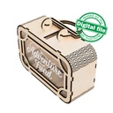 DXF, SVG files for laser cutting Travel Fund Suitcase, Adventure Piggy bank, Money Box, Vacation Fund, Travel Savings, Table Decoration