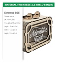 DXF, SVG files for laser cutting Travel Fund Suitcase, Adventure Piggy bank, Money Box, Vacation Fund, Travel Savings, Table Decoration