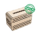 DXF, SVG files for laser Wedding card box, money box, Engagement Card Box, openwork, carved, elegant design, Material 1/8'' (3.2 mm)