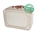 DXF, SVG files for laser Retro Wooden Suitcase, Vintage Handmade clutch, flexible plywood, Living hinge, Glowforge, Material 1/8'' (3.2 mm)