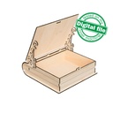 DXF, SVG files for laser Gift Book box Italy, flexible plywood, Living hinge, engraved pattern, decorative corbel, Material 1/8'' (3.2 mm)