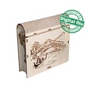 DXF, SVG files for laser Gift Book box Italy, flexible plywood, Living hinge, engraved pattern, decorative corbel, Material 1/8'' (3.2 mm)
