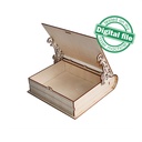 DXF, SVG files for laser Gift Book box Italy, flexible plywood, Living hinge, engraved pattern, decorative corbel, Material 1/8'' (3.2 mm)